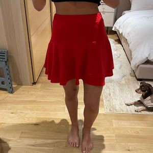 Red Cheerleader Skirt